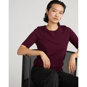 NWT Universal Standard Stovepipe Sleeve Sweater Cherry Red Plus L 22-24 X123